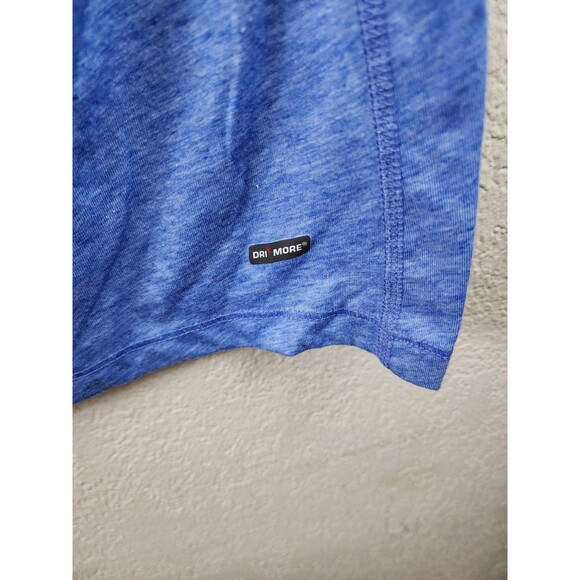 Danskin Now Womens XL Blue Graphic Print Short Sleeve V-Neck Semi Fitted T-Shirt - Picture 3 of 5